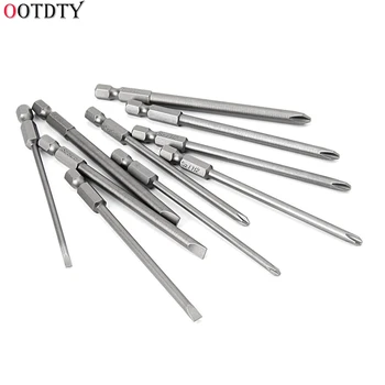 

10 Pcs Magnetic Slotted PH2 Screwdriver Bit S2 Steel 1/4 Hex Shank 100mm Hand Tools