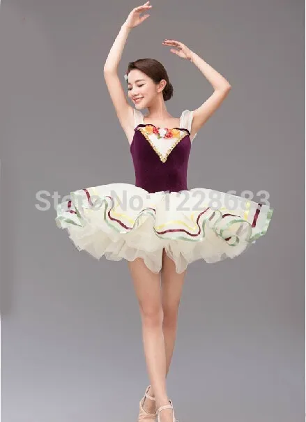 Adult Professional Ballet Tutu Skirt Dance Dress Kids Purple Classic Costume