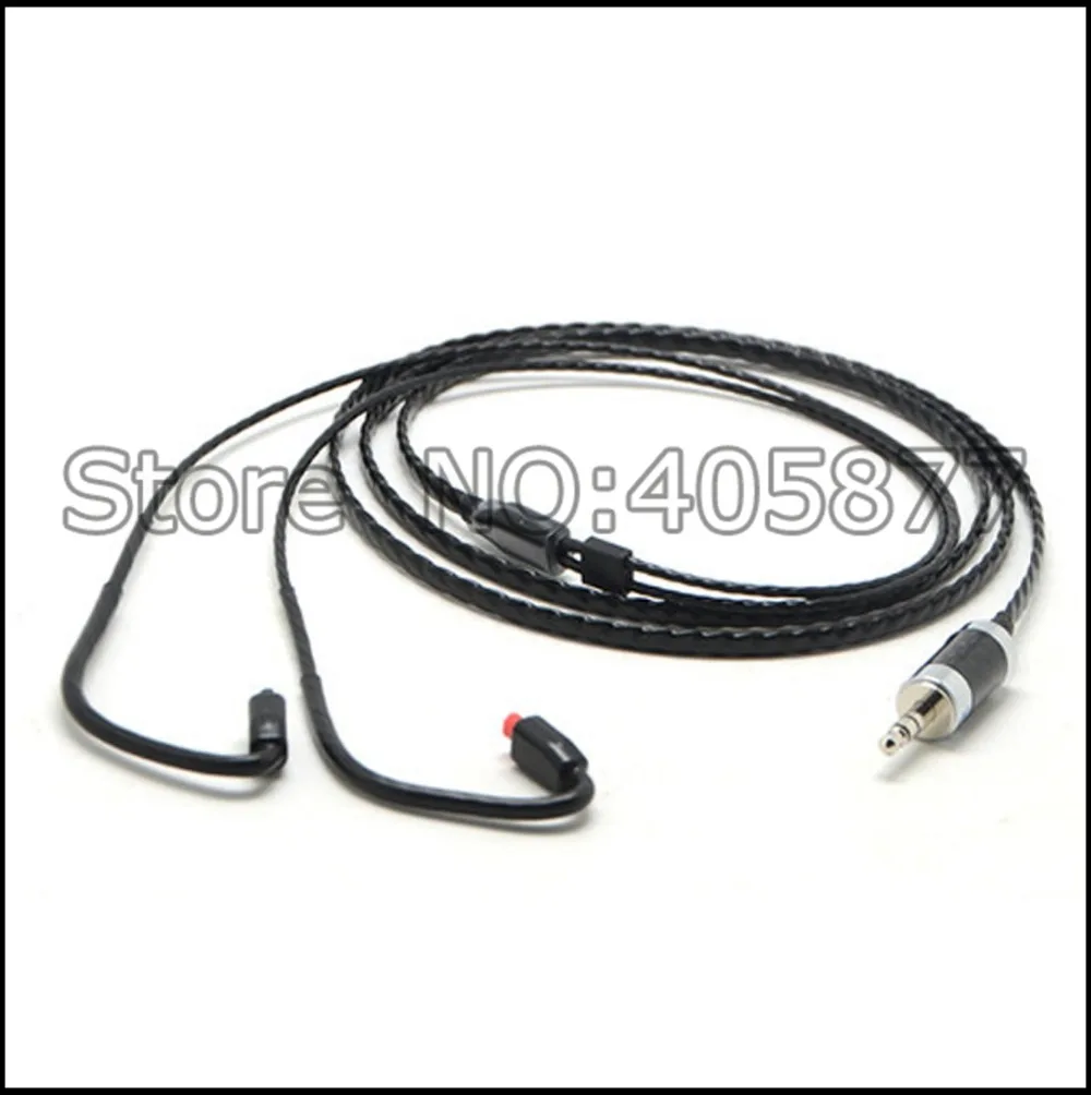 120cm black silver plated 8cores audio headphone cable for audiotechnica im50 im70 im01 im02 im03