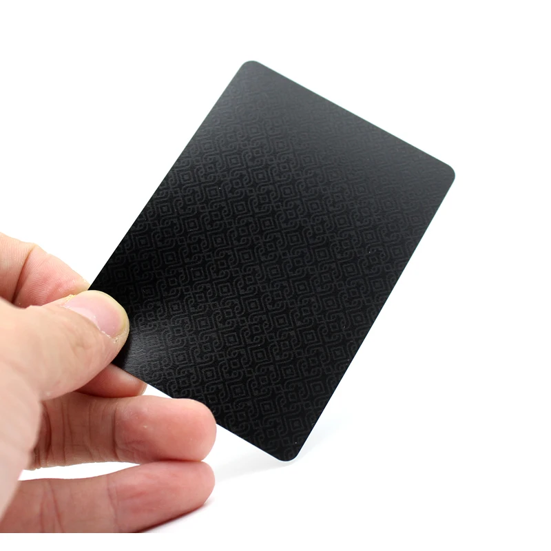 100% Plastic Cards Poker PVC Cartes Plastiques Poker Black Playing Cards Waterproof Magic Plastic Cards Baralho Deck Gambling 