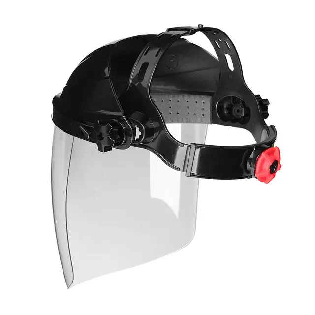 New Transparent Lens Anti-UV Anti-shock Welding Helmet Face Shield Solder Mask Face Eye Protect Shield Anti-shock