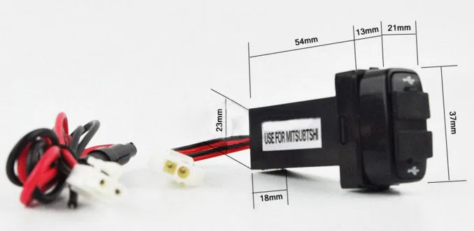 Специальный 5V 2.1A USB интерфейс разъем автомобильное зарядное устройство и вольтметр использовать для Mitsubishi