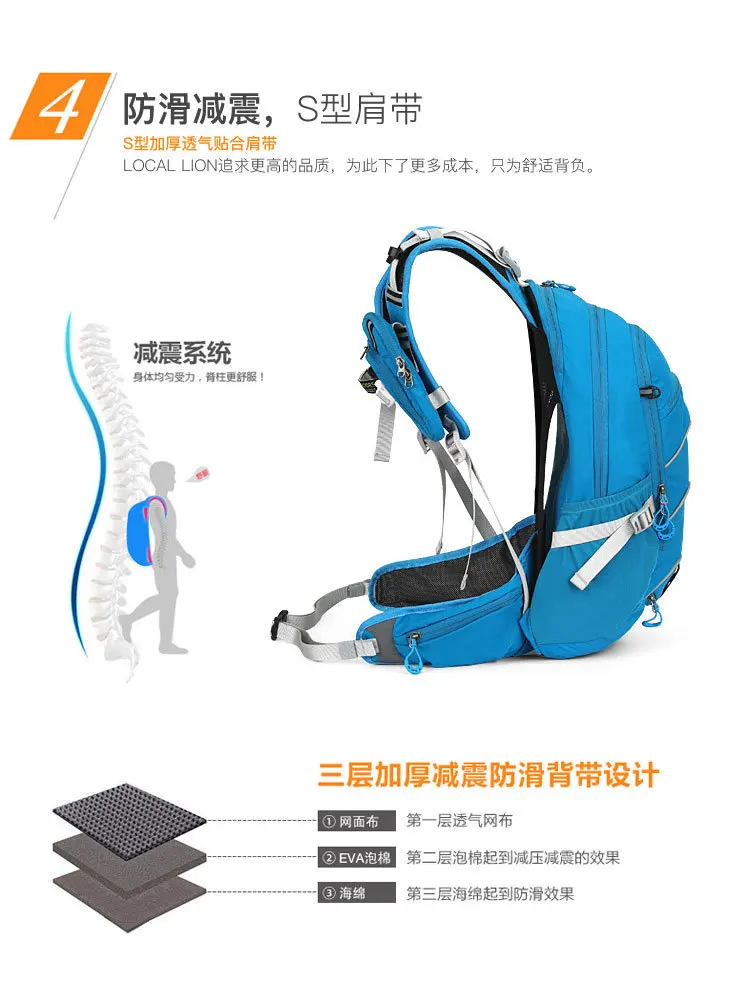 Sale Bicycle Bag Cross Country Hiking Camping Traveling Backpack Waterproof Ultralight Reflective mtb Bike Bicycle Riding Cycling Bag 19