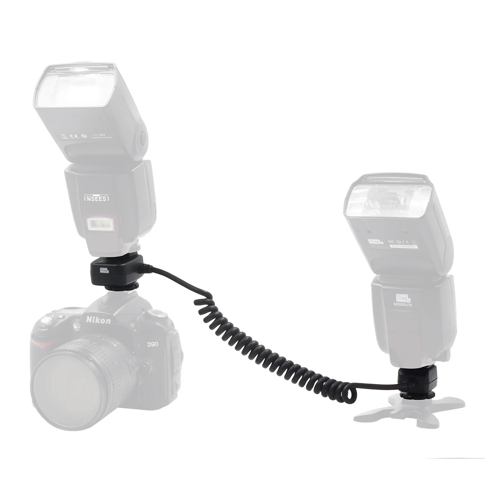 PIXEL TTL Off cámara remota zapata para flash Sync cable para flash