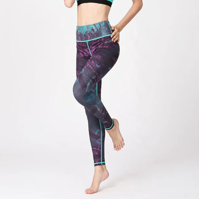 

Women Yoga Pants High Elastic Fitness Sport Leggings Tights Slim Running Sportswear Sports Pants Quick Drying Training Trousers