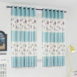 Современный Специальный выпуск короткие пастырской полу-тенты занавески для детской комнаты с очаровательным принтом шторы спальня