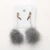 1 pair new arrival cute faux fur pompom ball dangle earrings long drop earring for women.jpg 50x50