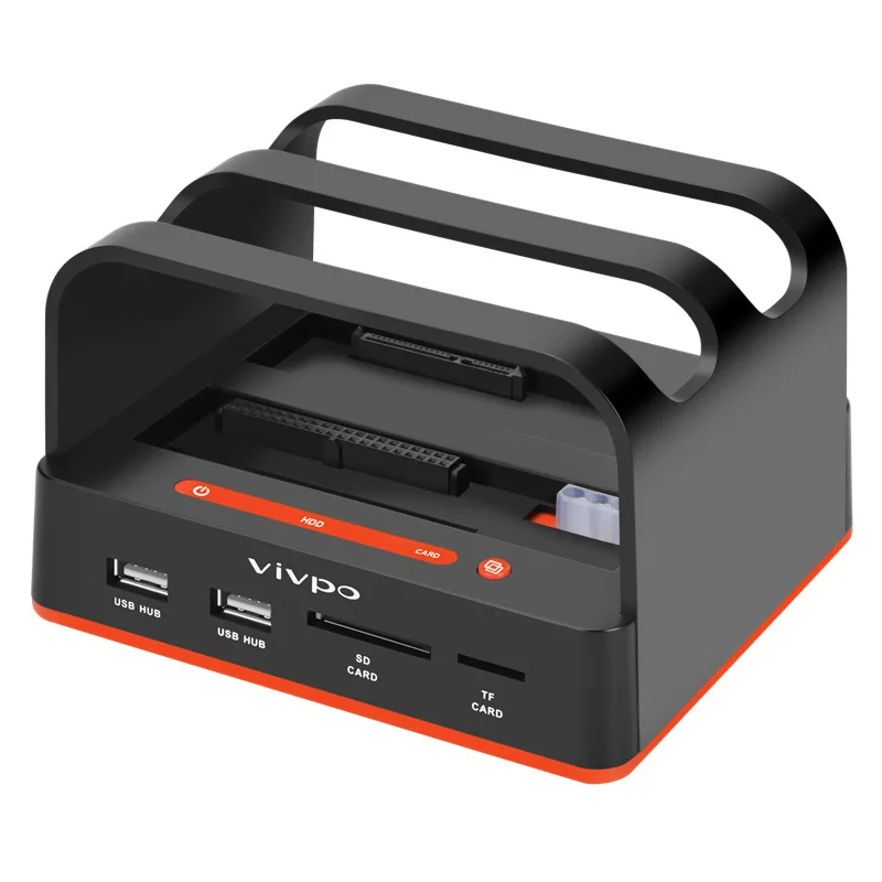 

USB3.0 dual hard disk base 2.5 3.5 inch serial port mobile hard disk box sata reader offline torture machine W325CS