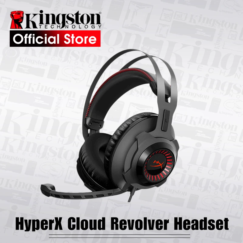 

Kingston Gaming Headset HyperX Cloud Revolver Black Headphones With a microphone