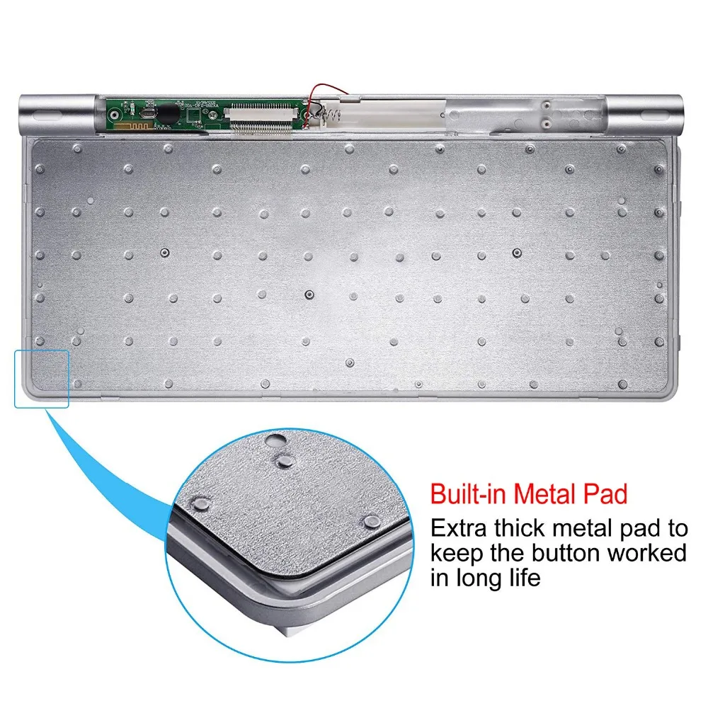  High Quality Ultra-Slim Bluetooth Keyboard Mute Tablets and Smartphones For Apple Wireless Keyboard