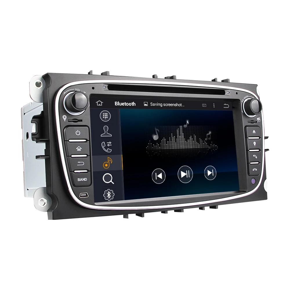 Cheap 1024*600 Android 5.1.1 Black Color 7 Inch Car DVD Player For FORD/Focus/S-MAX/Mondeo/C-MAX/Galaxy Wifi GPS NaviRadio Support DAB 4