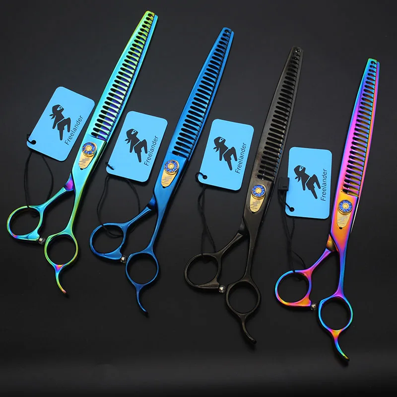

9inch Colorful Pet Thinning Scissor Dog Cat Grooming Hair Cut Scissor Hairdressing Style Professional Pet Groomer Supply