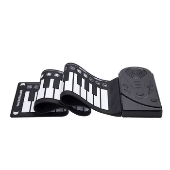 

49-key Folding Hand Roll Piano Silicone Portable Hand Roll Piano Children's Beginner Electronic Piano