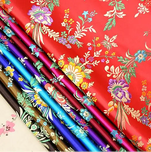 75 см* 100 см Бегония парча ткань костюм Одежда Платье diy качество китайское традиционное свадебное платье шелковые ткани