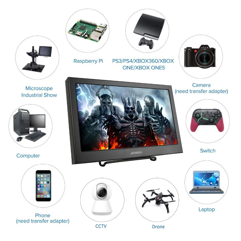 Новый 11 6 дюймовый ips HD lcd 1080 P монитор для Raspberry Pi Xbox 360 Windows мини компьютер и ТВ