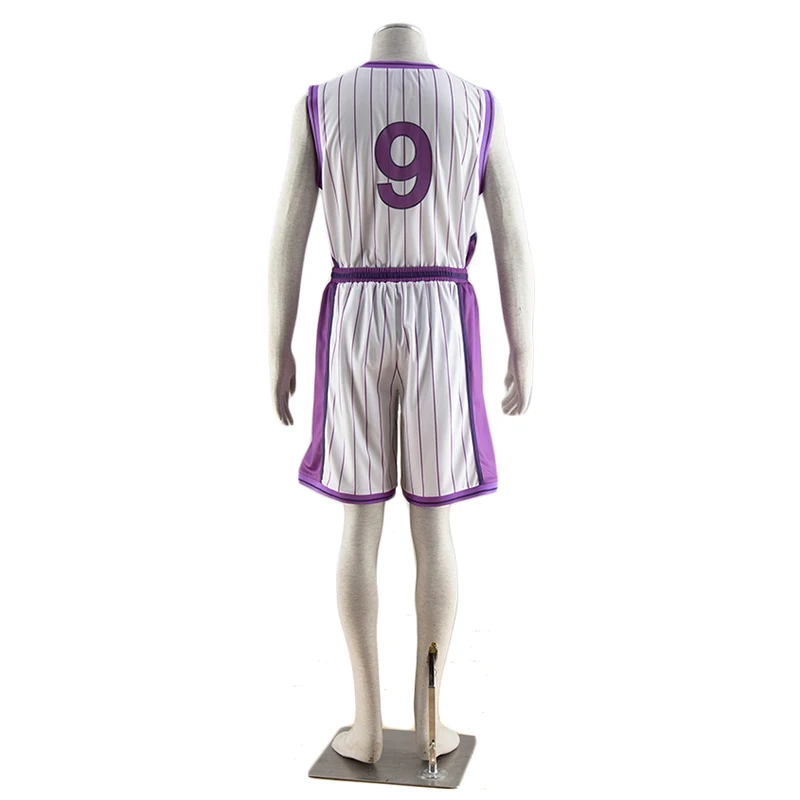 Баскетбольная форма Murasakibara Atsushi белый с фиолетовым No.9 Kuroko no Basuke 2 карнавальный