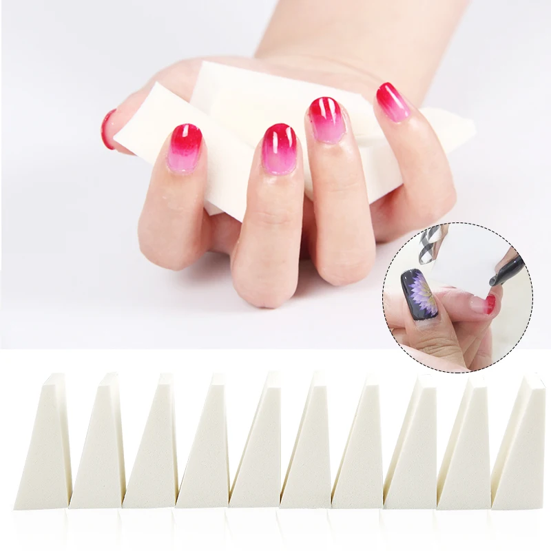 

2017 Hot Nail Art Tools Nail Spongers For Acrylic UV Nail Gel Polish 16Pcs/Lot Nails Soft Spong Manicure Tools