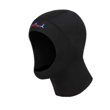 3 мм защита из неопрена для волос, плавающая шапка для подводного плавания, с плечом, для подводного плавания, с капюшоном, для шеи, для плавания, теплый гидрокостюм