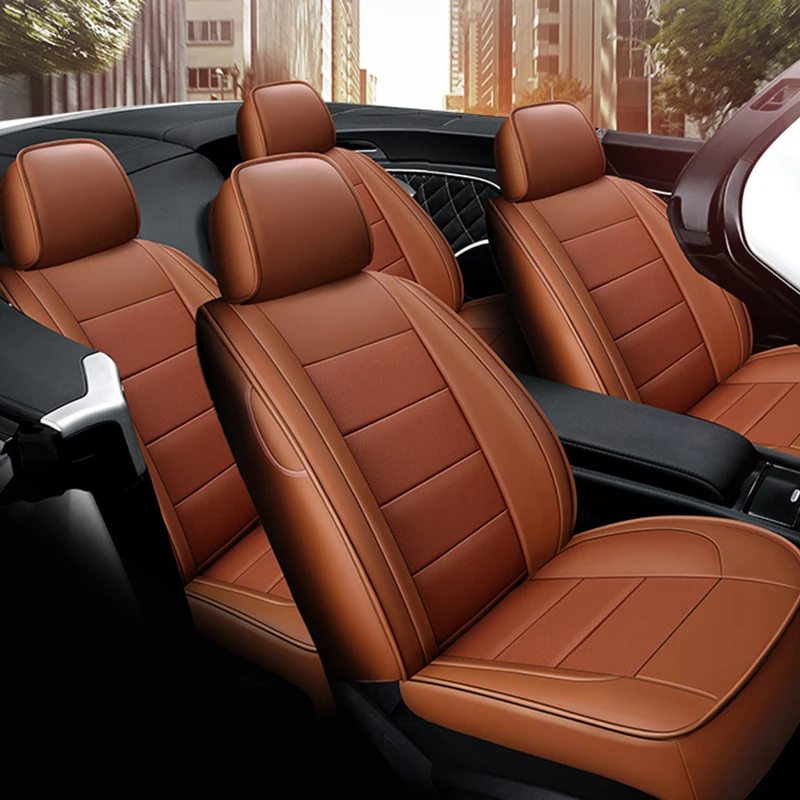 Yuzhe Auto Leather car seat covers For Peugeot 205 206 207 2008 3008 301 306 307 308 405 406 407 au