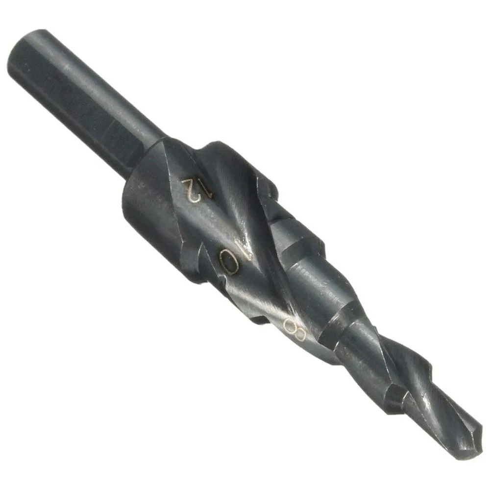 Drill Bit Set 3pcs HSS Cobalt Step 4-32MM High Speed Steel Nitrogen Spiral Triangle Shank for Metal Cone