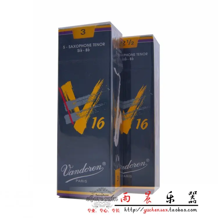 Франция Vandoren V16 tenor Sax Reeds коробка из 5 шт./саксофон tenor BB язычки 2,5#, 3