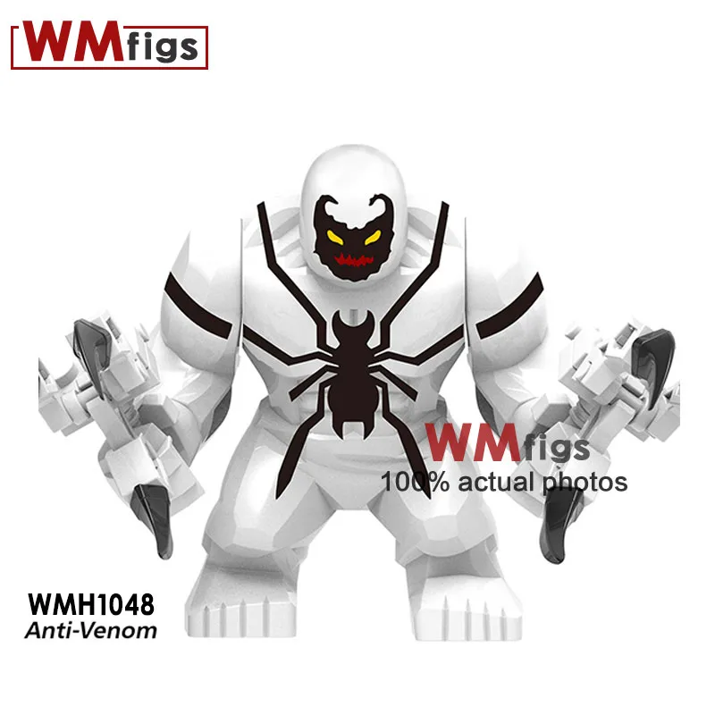 Большой размер Red Hulk Buster Venom Green Goblin Thing Treeman Building Block Rhino игрушки для детей