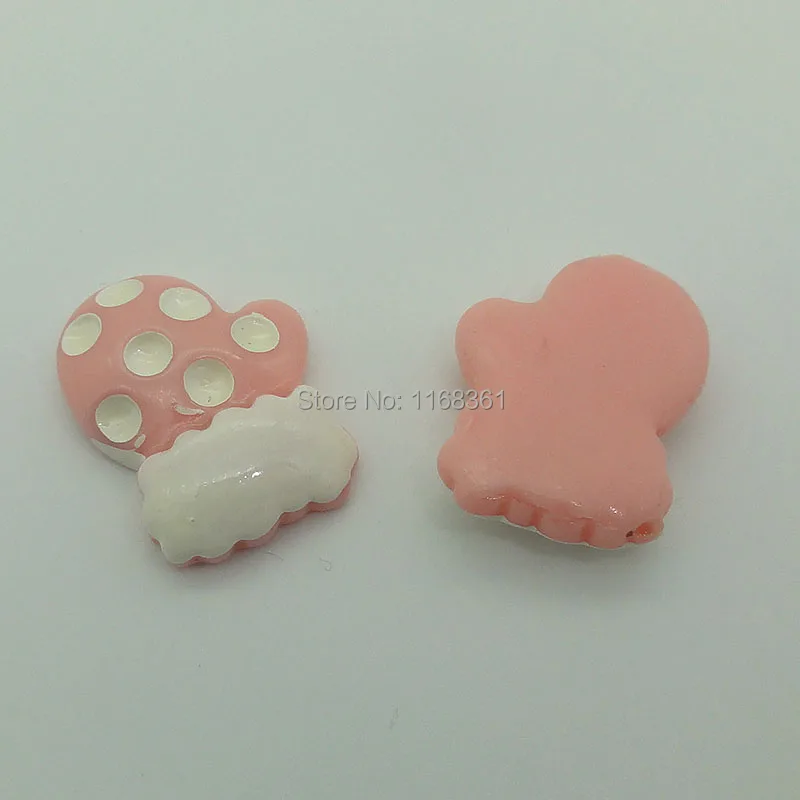 pcs/lot resin flatback light pink glove 22mm Cabochons Scrapbooking Hair Bow Center DIY Christmas decration C106-7
