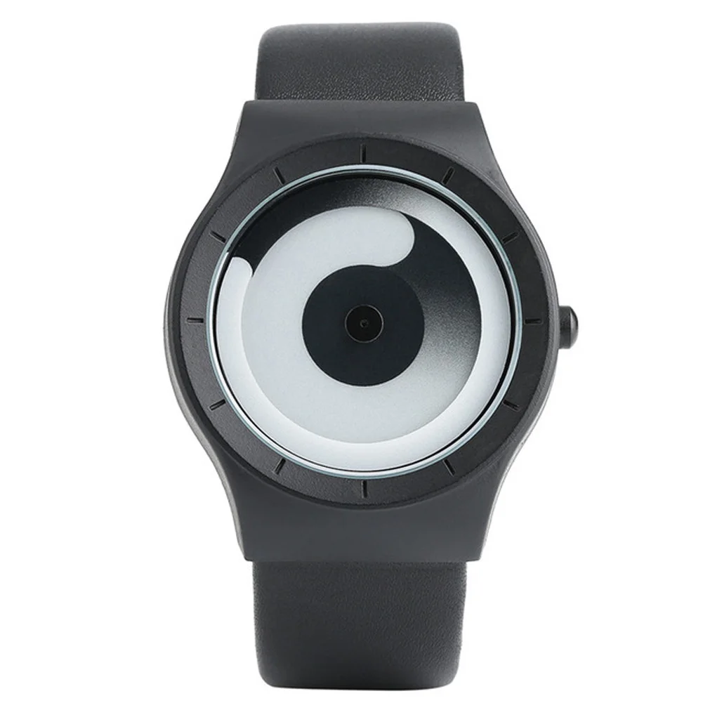 

Unisex Unique White Gradual Change Color Turntable Watch Quartz Watch Analog Male Clock Relogio masculino relogio feminino