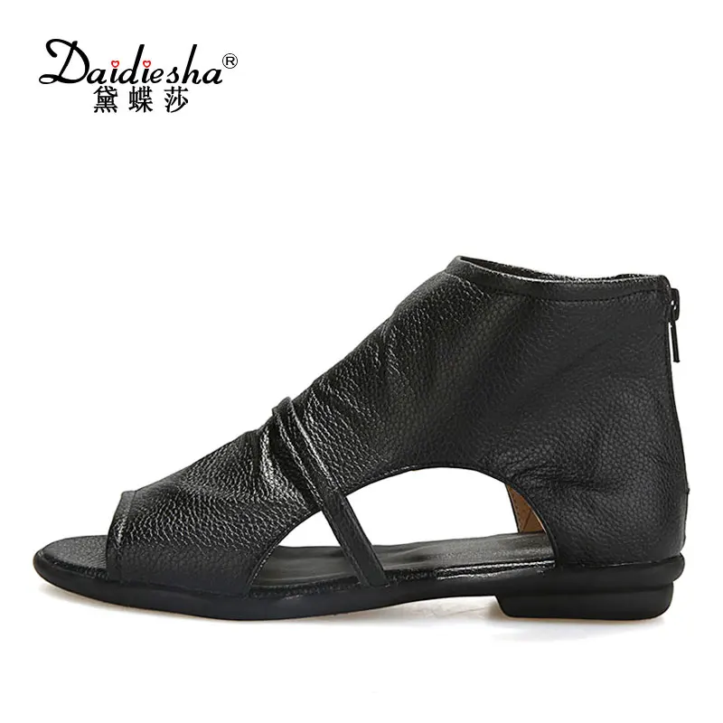 flat sandals with heel covered