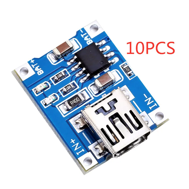 10 шт. TP4056 1A литиевая батарея выделенная зарядная плата зарядный Модуль литиевая батарея зарядное устройство