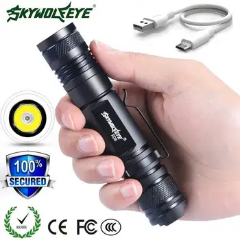 

ZOOM Tactical 20000LM XML-T6 LED Flashlight 18650 USB Rechargeable Torch Outdoor outdoor travel adventure lighting #3J12