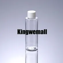 300 шт./лот 150 мл ПЭТ Пластик воды Лосьон Контейнер Прозрачный флакон с белым Крышки для косметической упаковки fti41