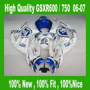 

Fairing for SUZUK GSXR 600 750 06-07 GSX R600 R750 GSXR600 GSXR750 R 600 K6 06 07 2006 2007 Blue Lucky O3254f