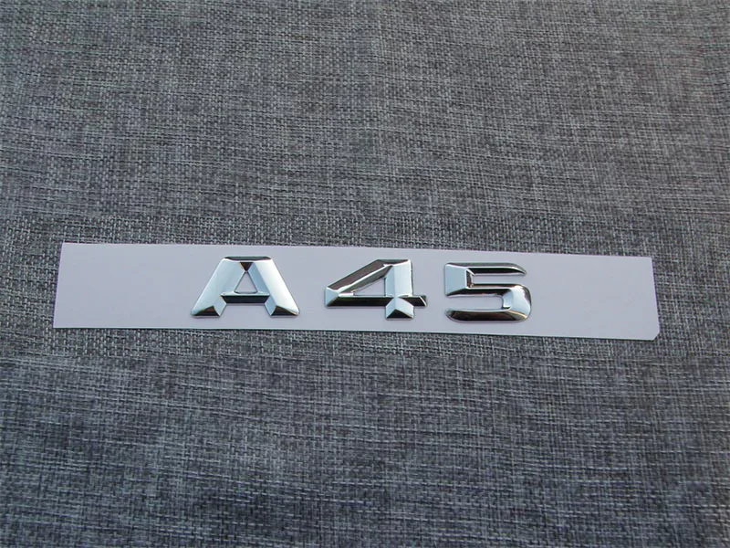 Хромированный АБС-пластик багажник автомобиля сзади Буквы Знак Эмблемы наклейки Стикеры для Mercedes-benz A45 AMG