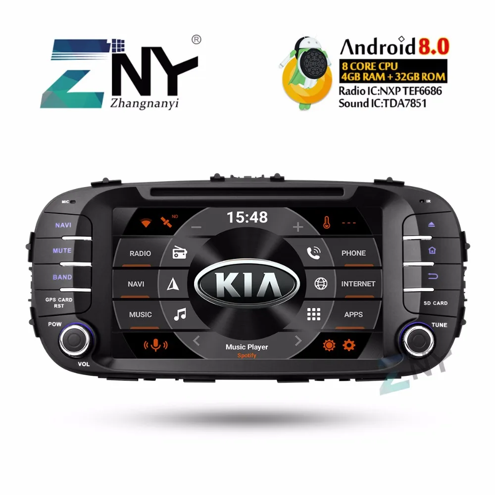 

8" IPS Android 9.0 Car DVD Auto Radio For Kia Soul 2014 2015 2016 2017 2018 2 Din FM RDS Multimedia GPS Navigation Gift Camera