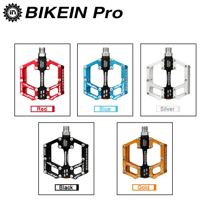 BIKEIN 3 подшипника Велоспорт Горный велосипед MTB BMX педали 9/16 &quotCNC алюминиевый сплав