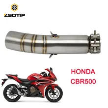 ZSDTRP тюнинг для мотоцикла выхлопной трубы Чехол для honda CBR500 гоночный двигатель модель из нержавеющей стали материал