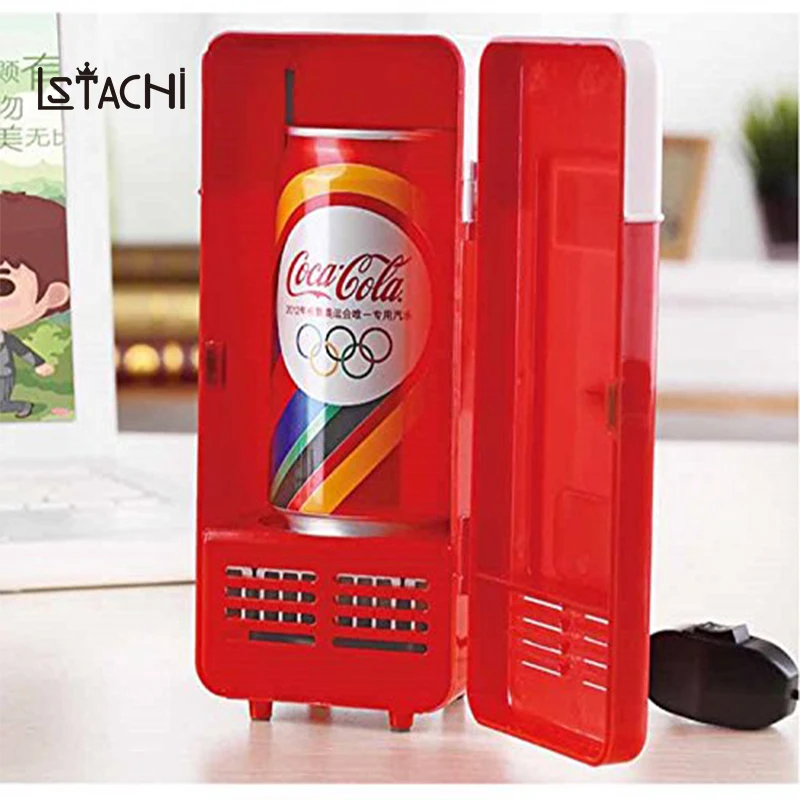 

LSTACHi NEW Design Popular Mini USB Fridge Cooler Beverage Drink Cans Cooler/Warmer Refrigerator Freezer Cooler box bottle