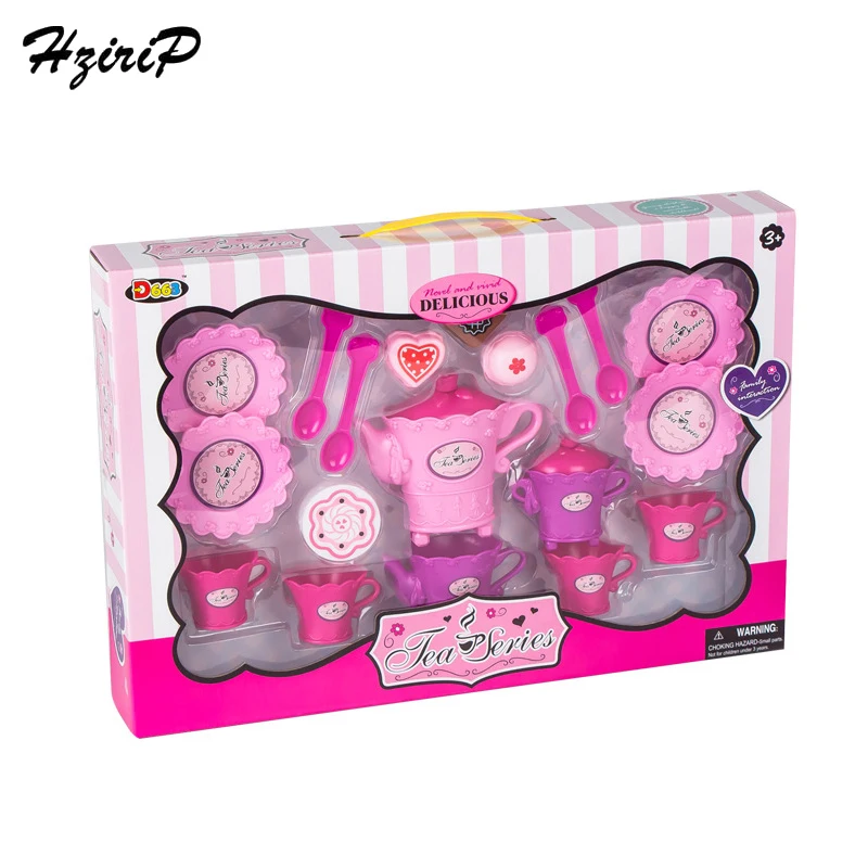 

Hzirip Children's Outdoor Kitchen Toy Girls Pink Tea Sets Toys Baby Tableware Family Suite Educational Puzzle Simulation Package