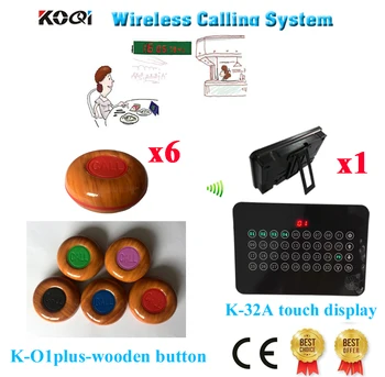 

Wireless Waiter Call Bell System Electrical Equipment Supplies CE Passed (1 display+6 call button)