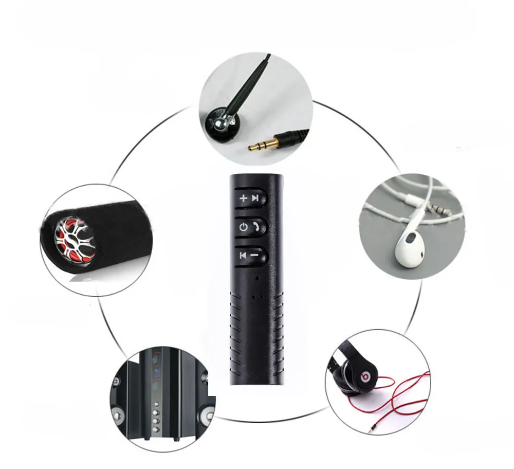 Rovtop Универсальный Bluetooth автомобильный комплект Мини 3,5 мм разъем Aux Bluetooth приемники беспроводной адаптер Handsfree Авто адаптер для динамика