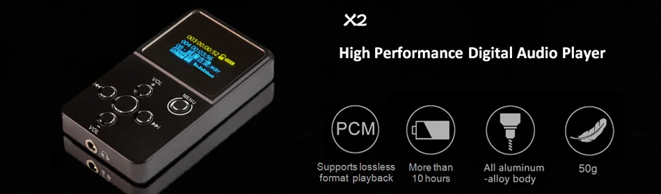 XDuoo X2 Профессиональный MP3 HIFI музыкальный плеер с OLED экраном* Поддержка MP3 WMA APE FLAC WAV формат авторизованный продавец