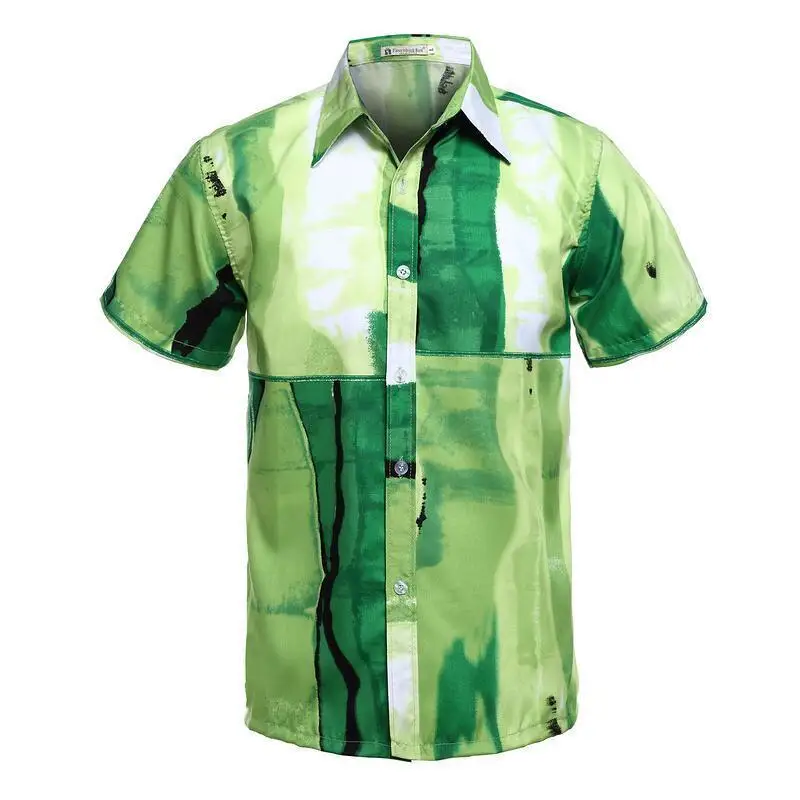 FDWERYNH Для мужчин Гавайи рубашка Новые летние пляжные для отдыха модные Цветочный принт тропический Приморский Гавайские рубашки