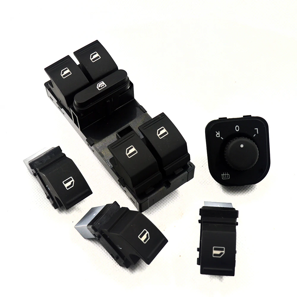 

5Pcs New Power mirror switch Window Switch Button For Volkswagen VW Jetta MK5 golf 5 6 tiguan passat b6 CC 1K0 959 565K