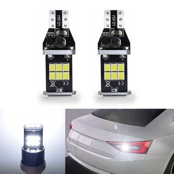 

DOTAATDW 2x Canbus T15 LED Reverse Light W16W 15SMD Car LED Error Free Backup Light Reverse Light Bulb For Skoda Superb
