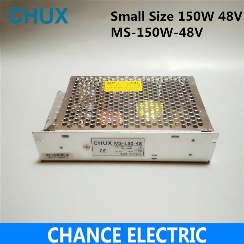 

CHUX 150w 48v 3.2a Small Volume Single Output Switching Power Supply For Led Strip Light Ac To Dc(ms-150-48)
