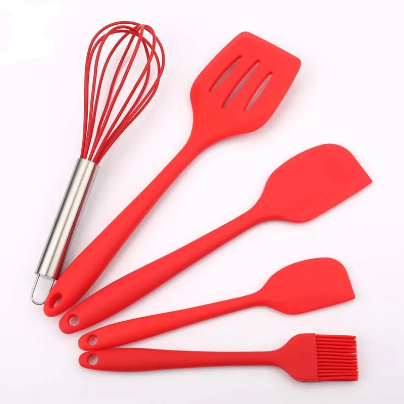 BalleenShiny 5PCS FOOD GRADE Silicone Cooking Spatula Pastry Utensil FDA Approved Silicone Cooking Tools DIY Baking Gadgets BalleenShiny 5PCS FOOD GRADE Silicone Cooking Spatula Pastry Utensil FDA Approved Silicone Cooking Tools DIY Baking Gadgets