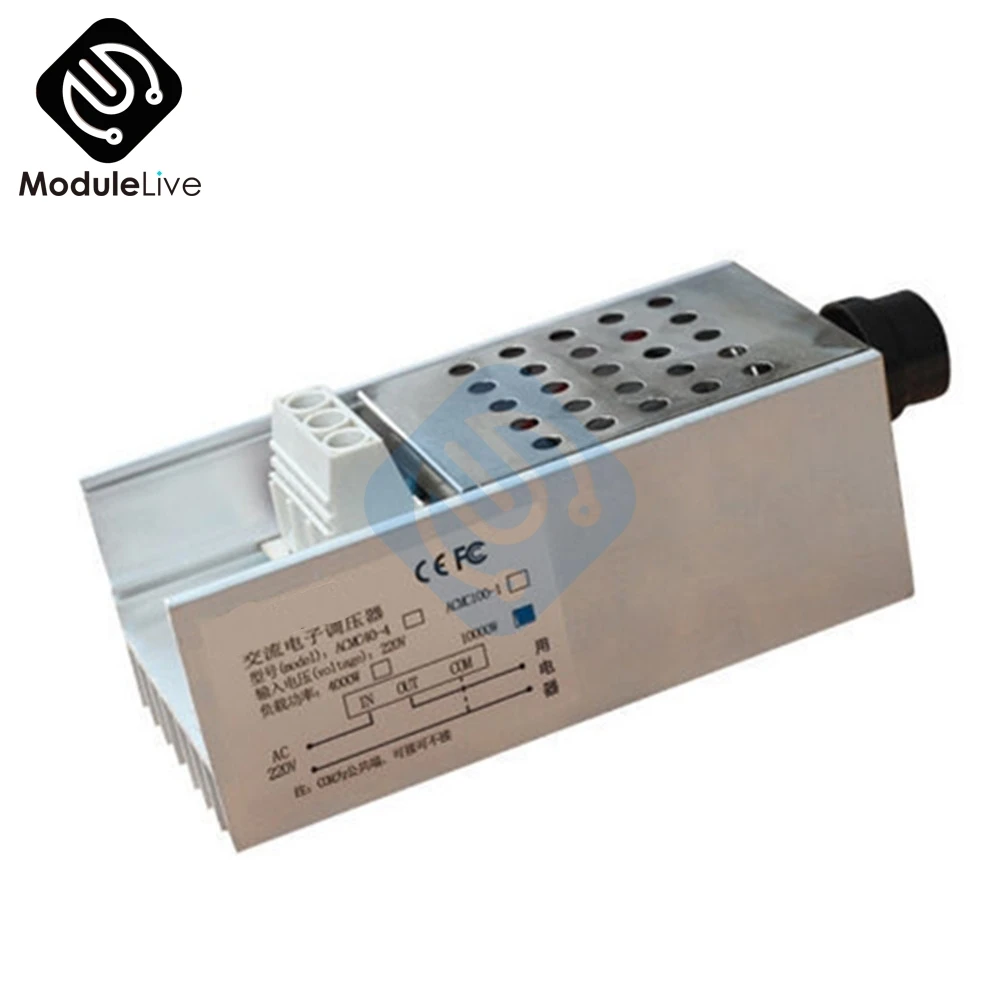 10000W 25A High Power Speed Controller SCR Voltage Regulator Dimmer Switch Speed Temperature Temp Thermostat AC 110V 220V
