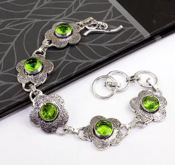 

Peridot Bracelet, 22 cm, B0357