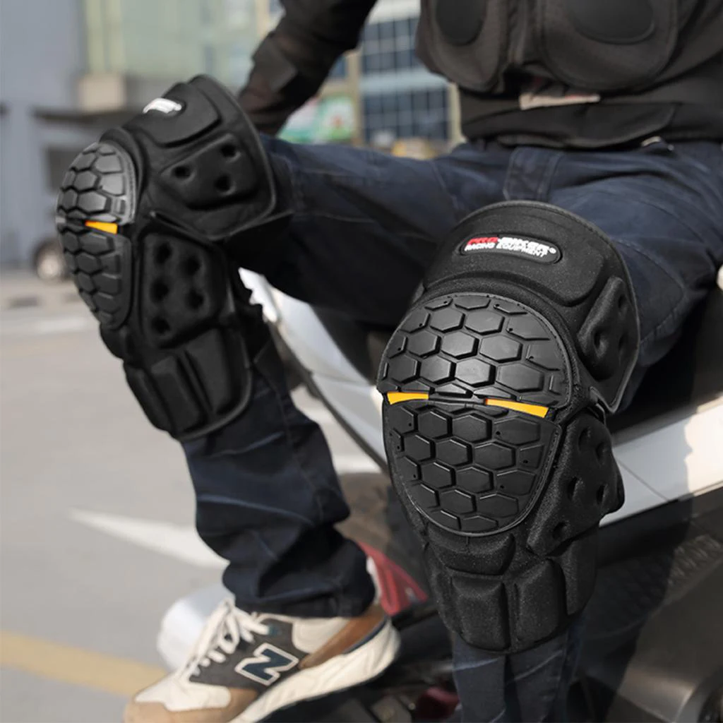 Comfortable Adjustable Motorcycle Knee Pads Guards High Intensity Motorcycle Knee Protectors Motocross Pad Armour knee Guard